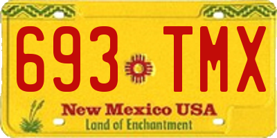 NM license plate 693TMX