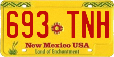 NM license plate 693TNH