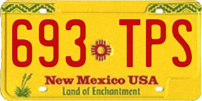 NM license plate 693TPS