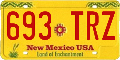 NM license plate 693TRZ
