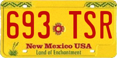 NM license plate 693TSR