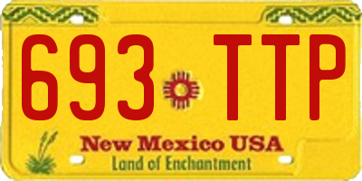 NM license plate 693TTP