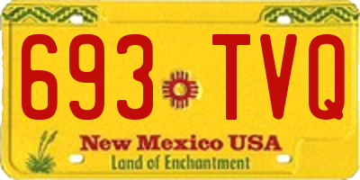 NM license plate 693TVQ