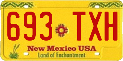 NM license plate 693TXH