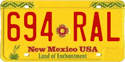 NM license plate 694RAL