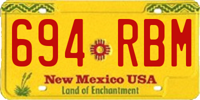 NM license plate 694RBM