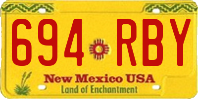 NM license plate 694RBY