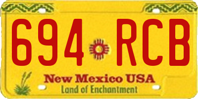 NM license plate 694RCB