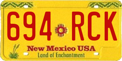 NM license plate 694RCK