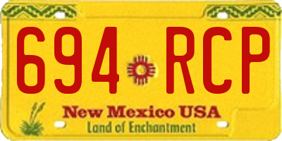 NM license plate 694RCP