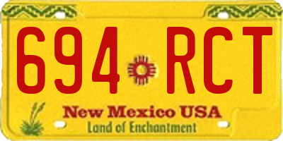 NM license plate 694RCT