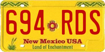 NM license plate 694RDS