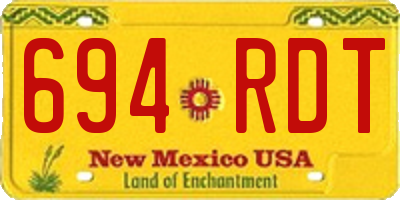 NM license plate 694RDT