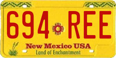 NM license plate 694REE