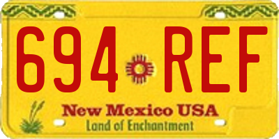 NM license plate 694REF