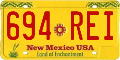 NM license plate 694REI