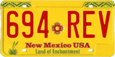 NM license plate 694REV