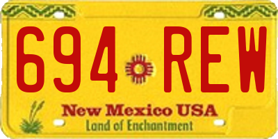 NM license plate 694REW