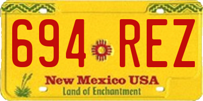 NM license plate 694REZ