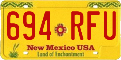 NM license plate 694RFU