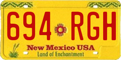 NM license plate 694RGH