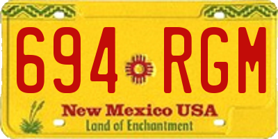 NM license plate 694RGM