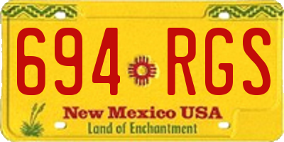 NM license plate 694RGS