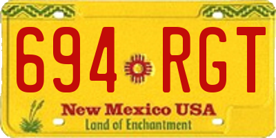 NM license plate 694RGT
