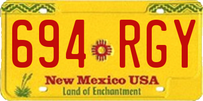 NM license plate 694RGY