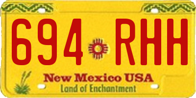 NM license plate 694RHH