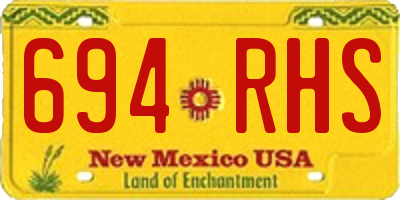 NM license plate 694RHS