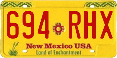NM license plate 694RHX