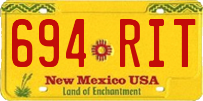 NM license plate 694RIT