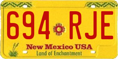 NM license plate 694RJE