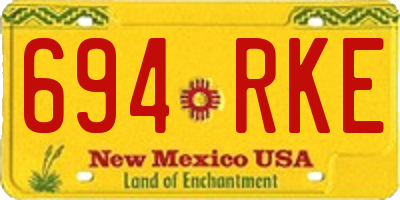 NM license plate 694RKE