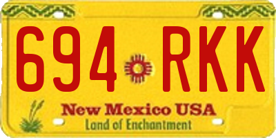 NM license plate 694RKK