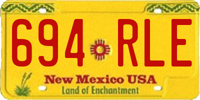 NM license plate 694RLE