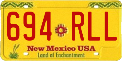 NM license plate 694RLL