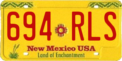 NM license plate 694RLS