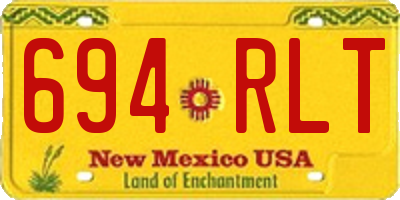 NM license plate 694RLT