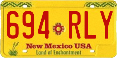 NM license plate 694RLY