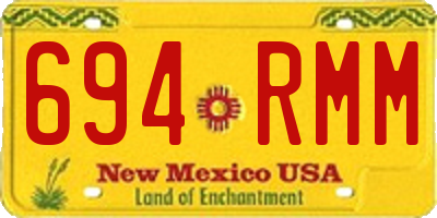 NM license plate 694RMM