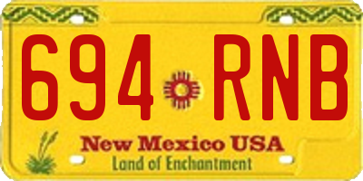 NM license plate 694RNB