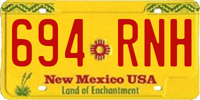 NM license plate 694RNH