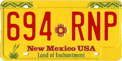 NM license plate 694RNP