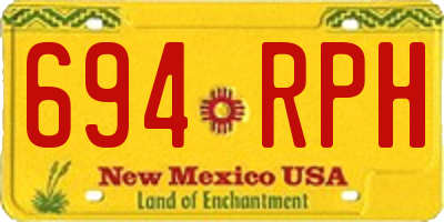 NM license plate 694RPH