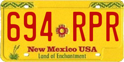 NM license plate 694RPR