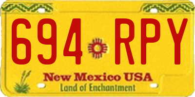 NM license plate 694RPY