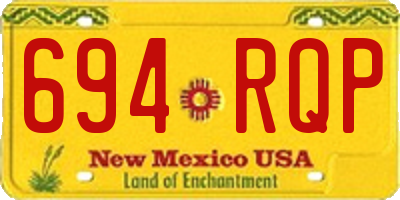 NM license plate 694RQP