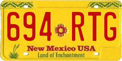 NM license plate 694RTG